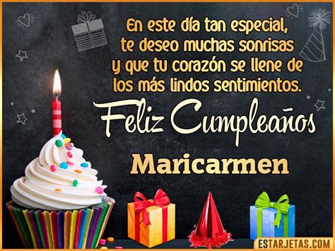 feliz cumpleaños mari carmen